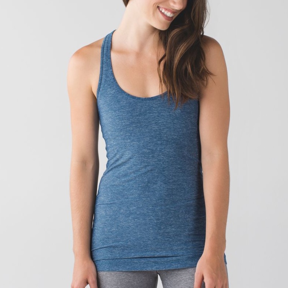 Lululemon Heathered Blue Cool Racerback